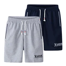 Плюс размер Повседневное пляжное короткое для мужчин Vogue печати свободные спортивные серые шорты тонкие дышащие шорты сплошной цвет доска короткие