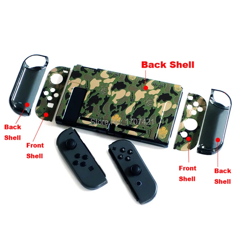 Защитный чехол-накладка для пульта Nitendo Switch Console с контроллером Joy-Con, прямая стыковка