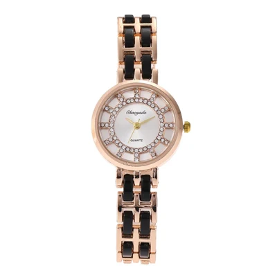 CYD модные женские часы с бриллиантами, часы из розового золота, женские часы, топ, роскошный бренд, Женские Ювелирные Часы-браслет, relogio feminino - Цвет: B
