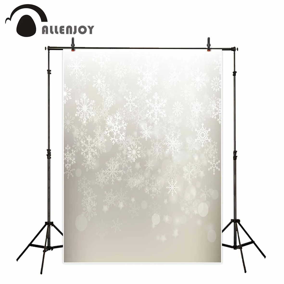 

Allenjoy photographic background Snowflakes beautiful winter pattern hazy new backdrop photocall for photo studio customize