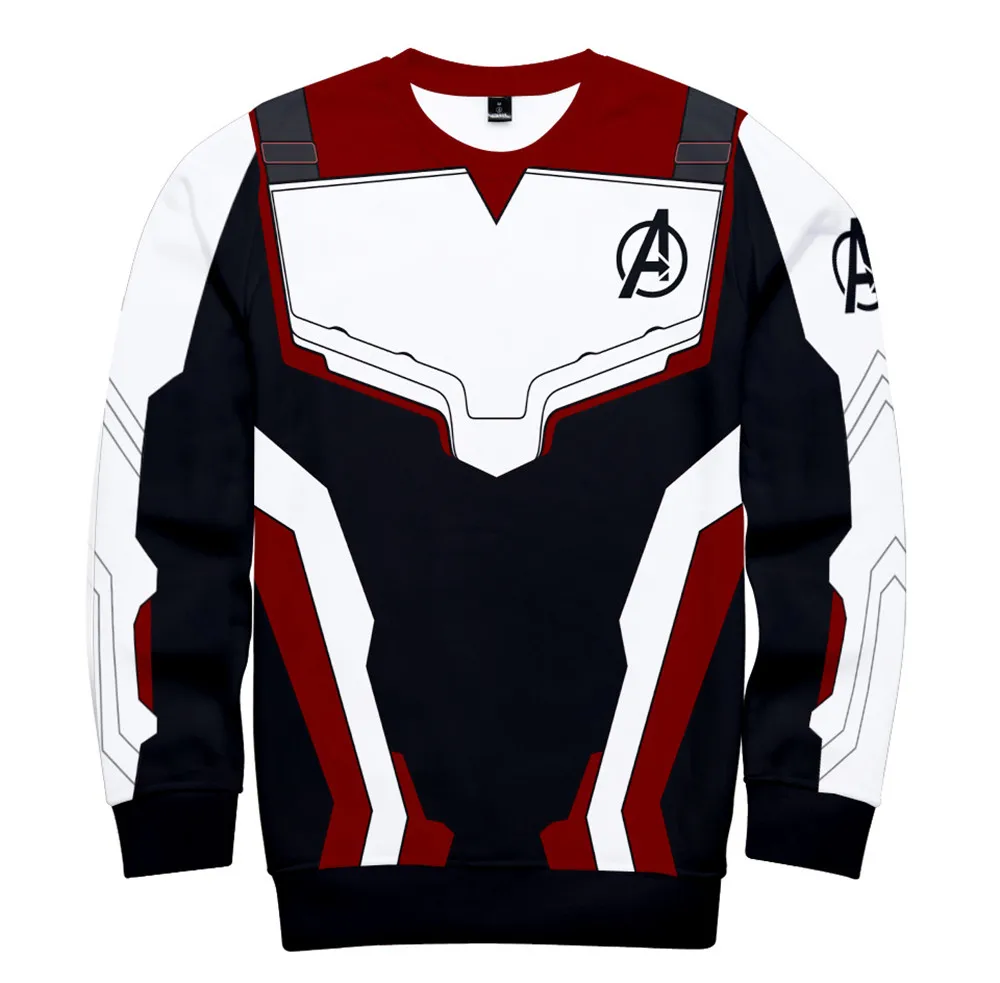 Avengers Endgame Quantum Realm Captain America Hoodies Cosplay Costume Sweatshirt for adult