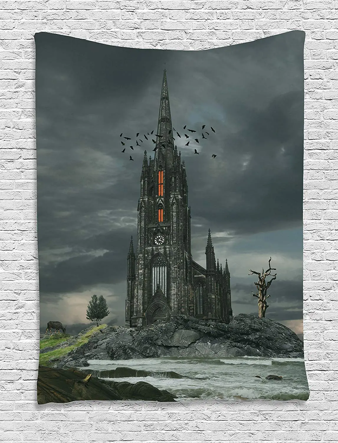 Gothic Decor Mystery Castle Edinburgh Darkness Dramatic Sky Decor Mystery Gothic Castle Edinburgh