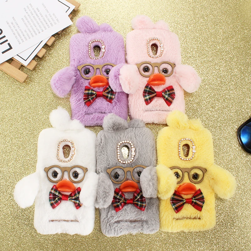 

DIY Cute Duck 3D Skin Case For Asus Zenfone Go ZB550KL ZB552KL Live (L1) ZA550KL ZB501KL TPU Silicone Etui Protection Cover