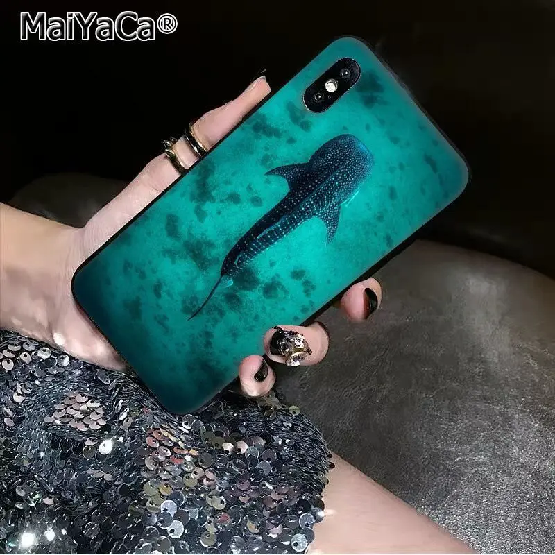 MaiYaCa океан КИТ Акула плавание Роскошный чехол для телефона Apple iphone 11 pro 8 7 66S Plus X XS MAX 5s SE XR чехлы