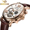 BINSSAW модные часы Smart Watch Для женщин Для мужчин детский монитор сердечного ритма крови Давление Фитнес трекер умные часы для ios android