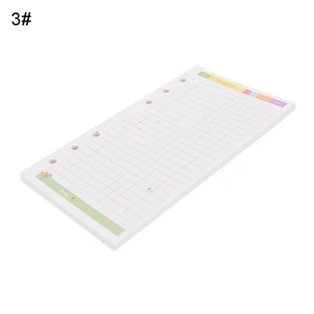 

11 Styles 45 Sheets 6 Holes Personal Organizer Planner Inside Refilling Page A5 For Filofax Notebook Inner Paper Core Candy Hot