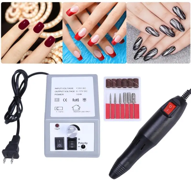 

PROFESSIONAL ELECTRIC NAIL FILE DRILL Manicure Tool Pedicure Machine Set