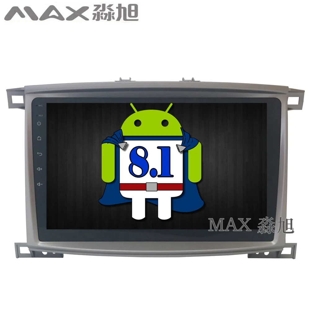 MAX Android 8 1 автомобильный dvd-плеер для Toyota LC 100 Land Cruiser 2003 2004 2005 2006 2007 радиоприемник RDS