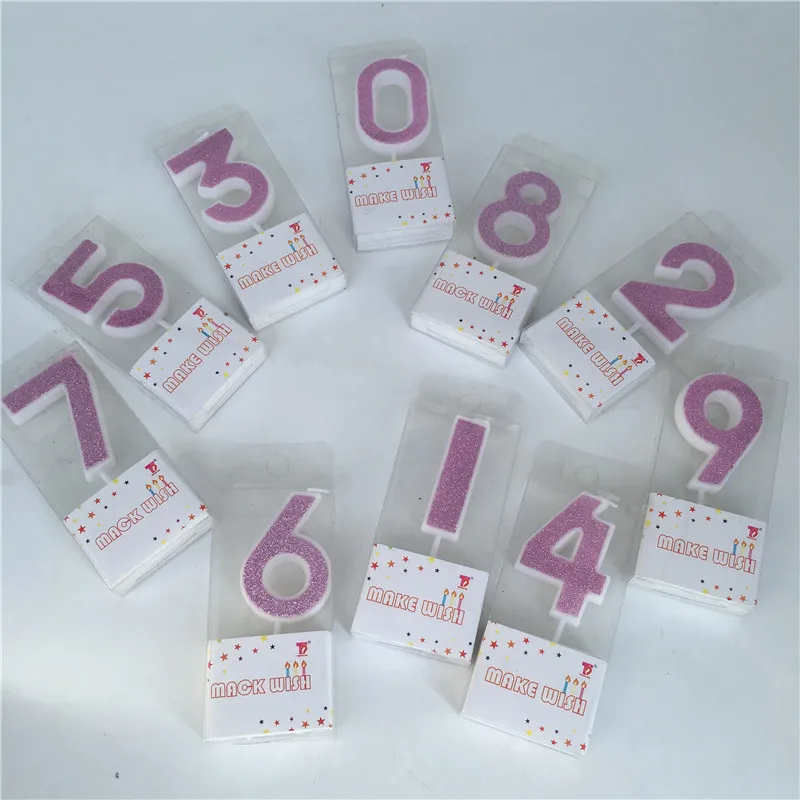 

Birthday Candles Pink Number 0 1 2 3 4 5 6 7 8 9 Cake Cupcake Topper Party Birthday Cake Candle Party Decoration Supply