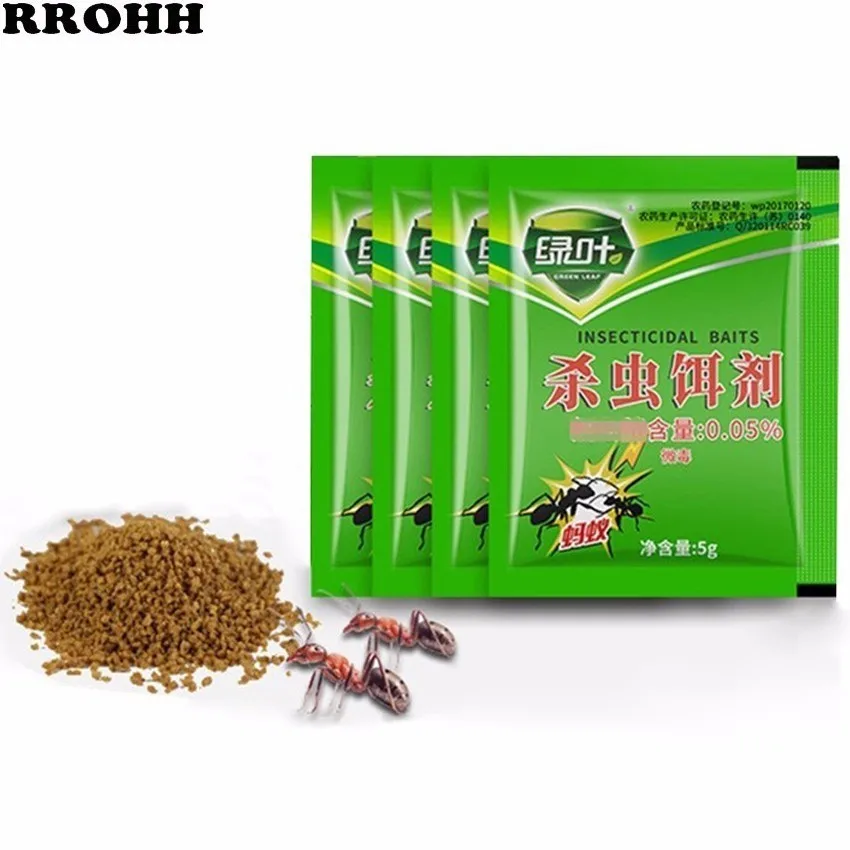 

10Packs Newest Upgraded Green Leaf Powder Ant Killing Bait Ants Repellent Repeller Trap Killer Pest control Destroy Ant Baits