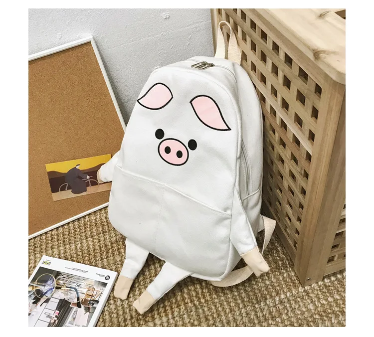 Mulheres Mochila de Lona do Gato Bonito