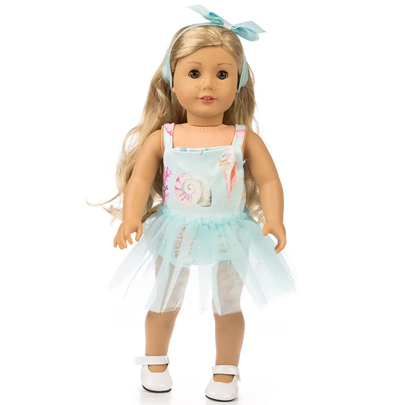 

Doll Clothes 2018 Hotl Dress Rose Princess Dress for 18-inch American Doll or 43 cm Baby Doll The best Gift for Kids