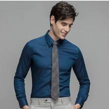 Новая модная дизайнерская мужская рубашка из хлопка высокого качества, одноцветная Романтическая Свадебная рубашка для жениха, рубашки для мужчин