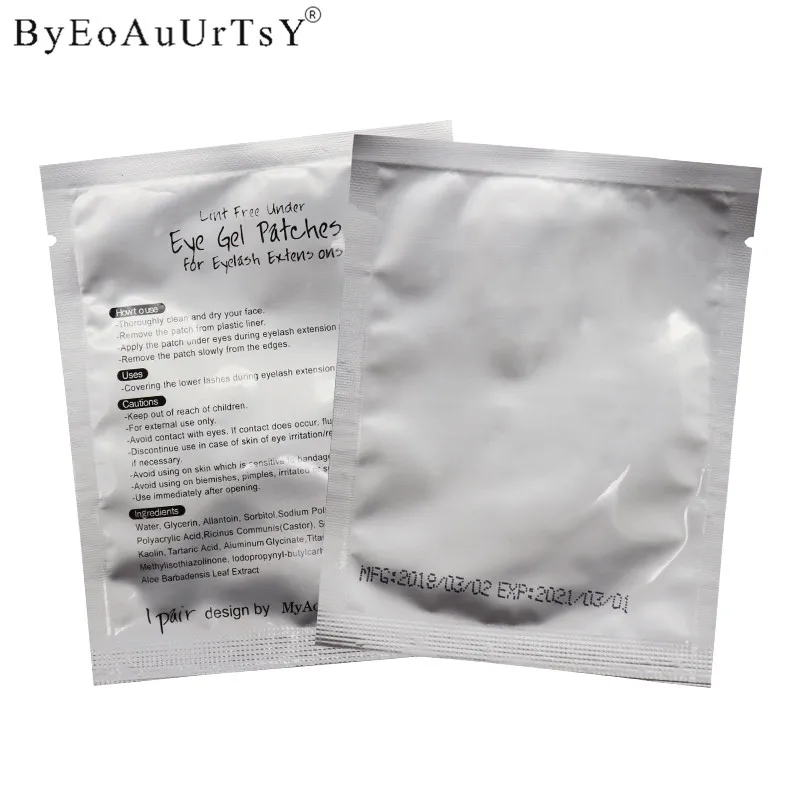 100 pairs Individual Eyelash Extension Pads Silk Eye Patches Under Eyepatches for Eyelash Extension Remover Tools Beauty         (5)