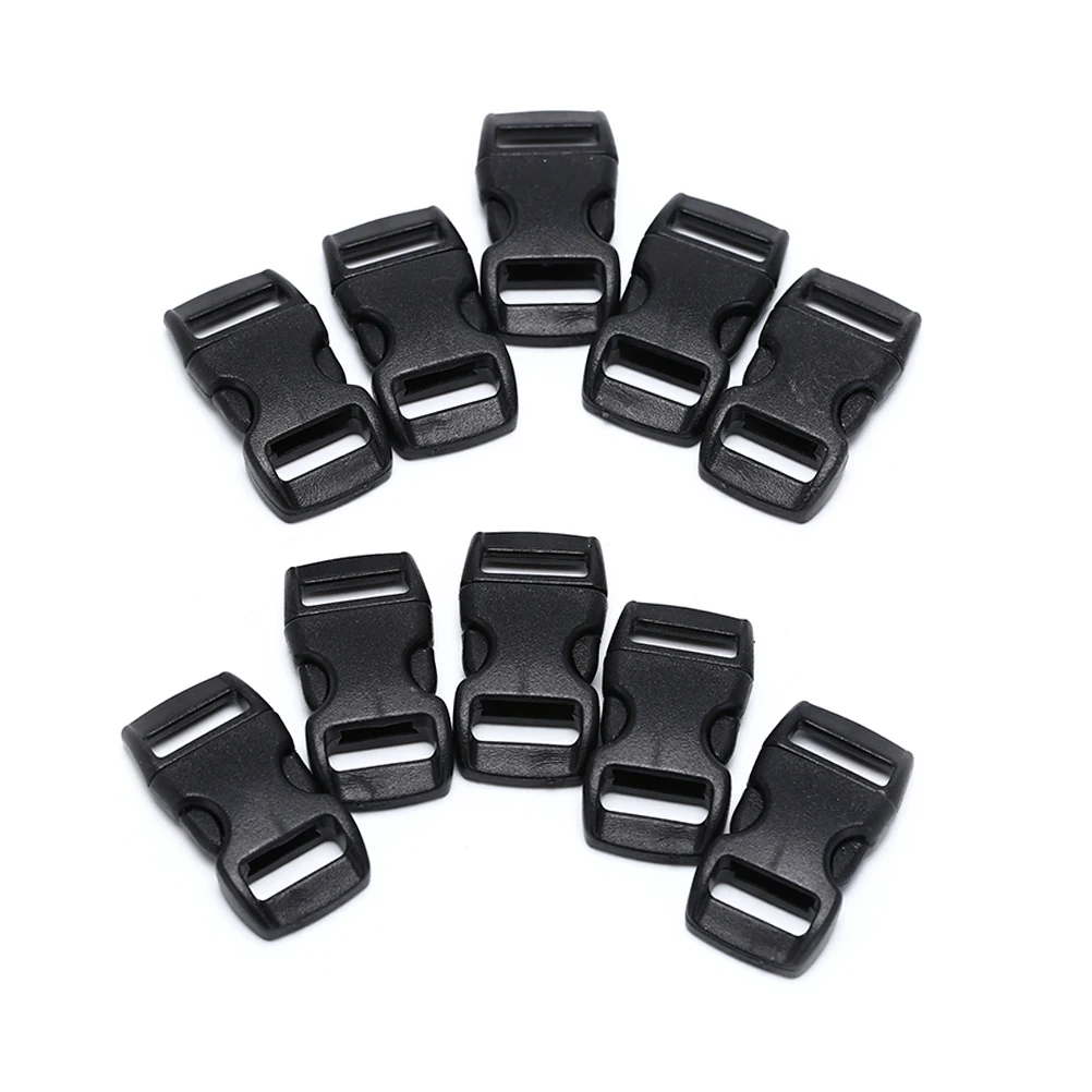 Buy 10PCS Black Plastic Side Quick Release Buckles For