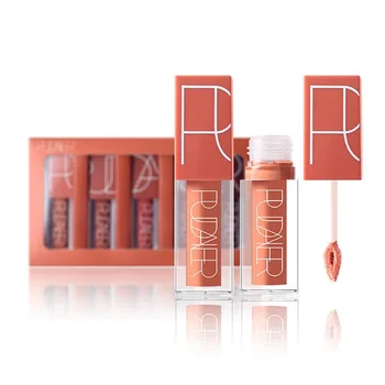 

New 5 Colors Liquid Lipstick beauty Long lasting Matte Lip Gloss Waterproof Red Velvet Lips Tint Sexy lipgloss Nude Lip Makeup