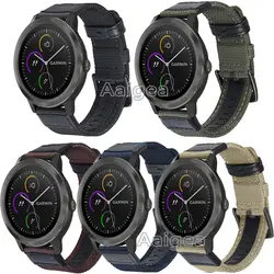 Мм 20 мм тканый нейлоновый ремешок для Garmin Vivoactive 3 браслета для Garmin vivoactive 3 умные часы Ремешки для наручных часов