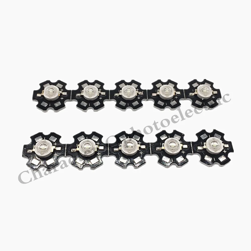 

10 pcs High Power 3w LED Diodes Green 520nm~530nm LED Lamp Chip Light Lamp With 20mm / PCB Board