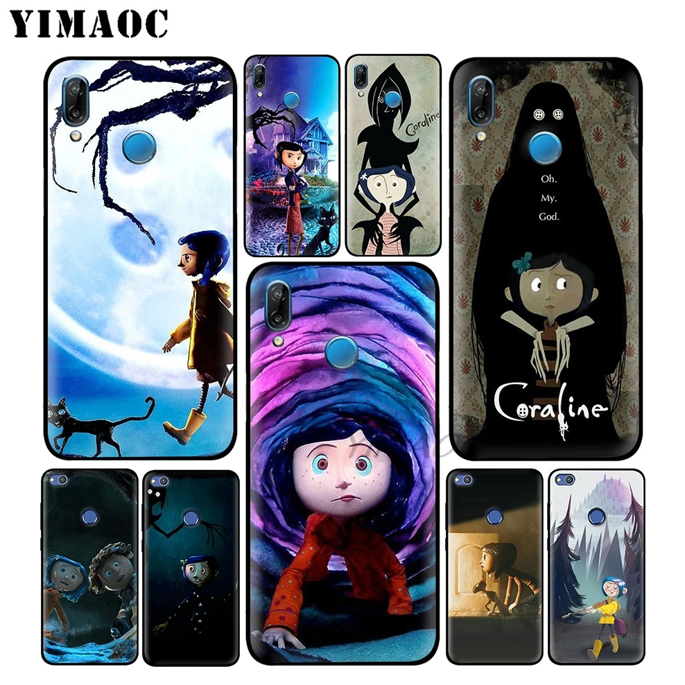 Коралина фильм Прозрачный Ультратонкий Мягкий чехол для huawei Honor Коврики 20 9X