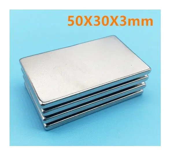 

1pcs N38 Rectangular magnet f 50 x 30 x 3 mm Super Strong Neodymium magnet 50*30*3 mm NdFeB magnet