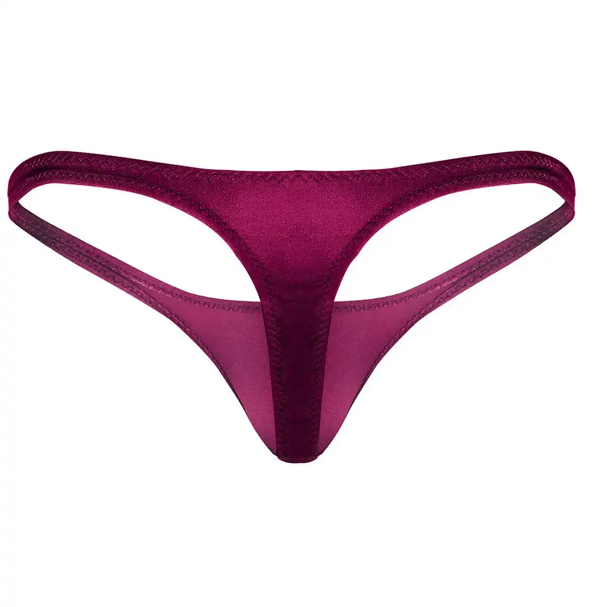 inlzdz Mens Shiny Metallic Lingerie Low Rise Bulge Pouch T-Back G-String Thongs Bikini Briefs Underwear