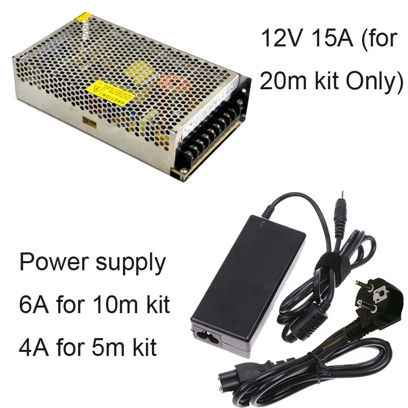 20 м 30 м 10 м 5 м RGB светодиодная лента 5050 водонепроницаемая IP67 133 program волшебный+ IC6803 рф пульт дистанционного управления+ адаптер