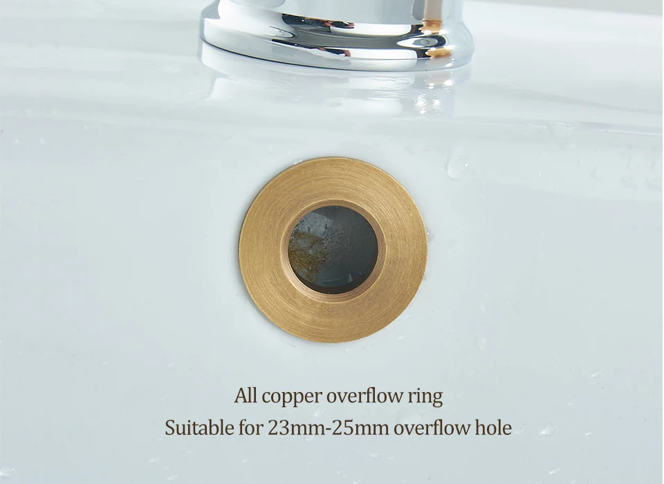 Кран для ванной комнаты раковина Переливающаяся крышка латунное кольцо продукт для ванной бассейна аккуратная вставка Замена