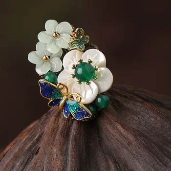 

Adjustable Cloisonne Rings Rings For Women Fashion rings Jewelry Engagement Ring Women Jewelry Female Gifts