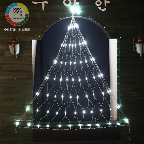 Coversage Рождественская занавеска наружный светодиодный Сказочный Декоративный Рождественский свадебный занавес огни 2x3 м 4x6 м гирлянды светодиодный чистый свет - Испускаемый цвет: Белый