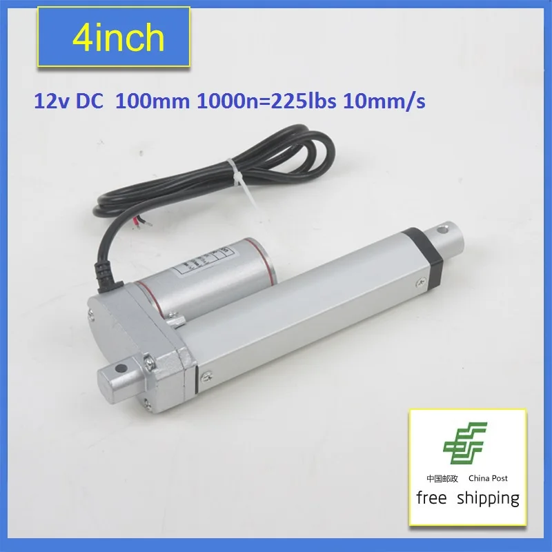 

Multi-function Linear Actuator Motor DC12V 100mm Stroke Heavy Duty 1000N 10mm/s-Freeshipping