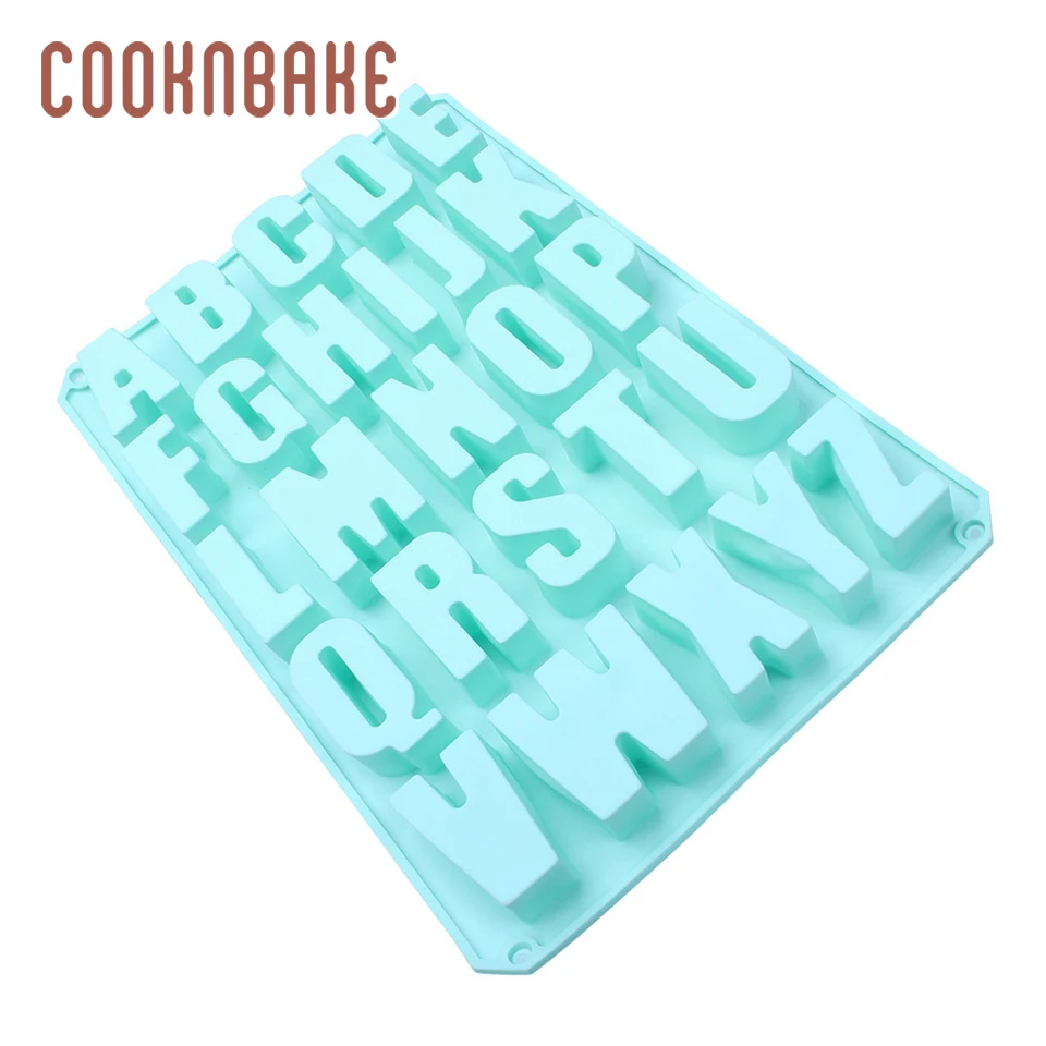 COOKNBAKE силиконовая форма с буквенным принтом для торта конфетных букв jello