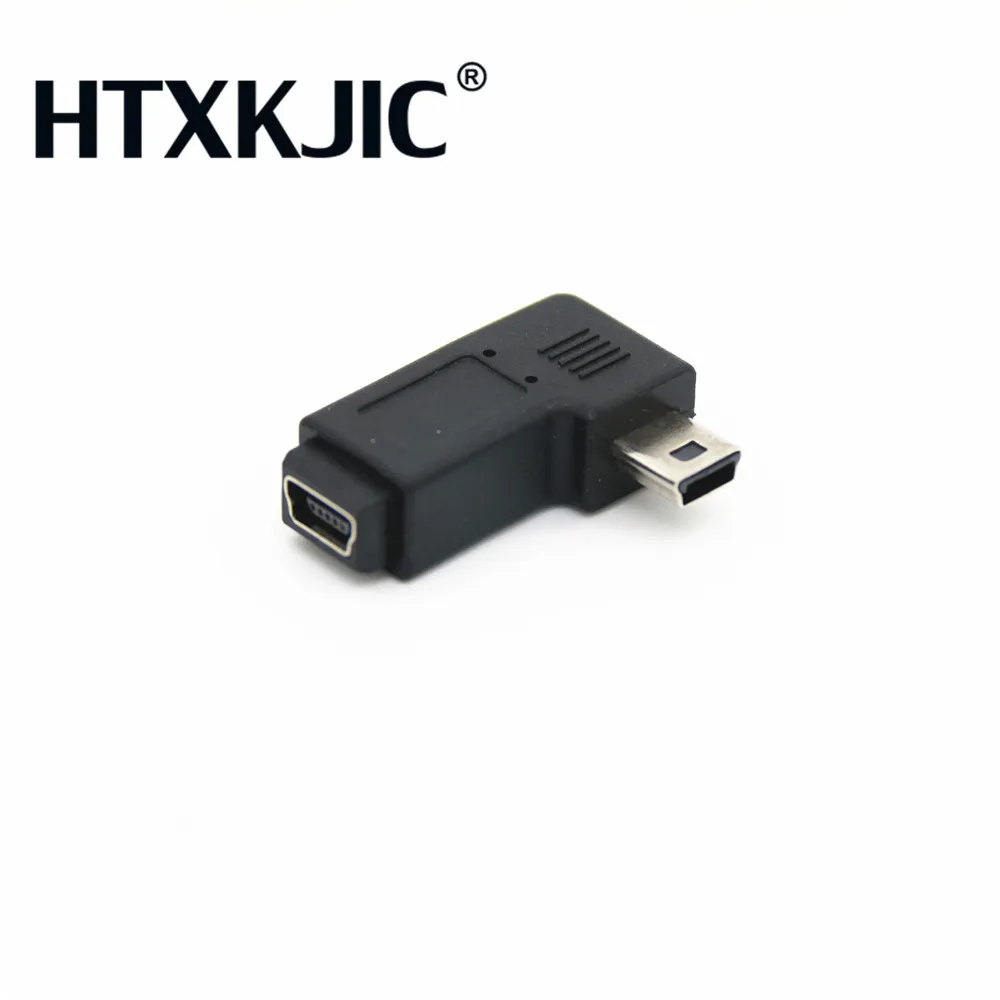 Переходник с Mini USB мама на 5Pin папа под углом 90 градусов правый адаптер конвертер