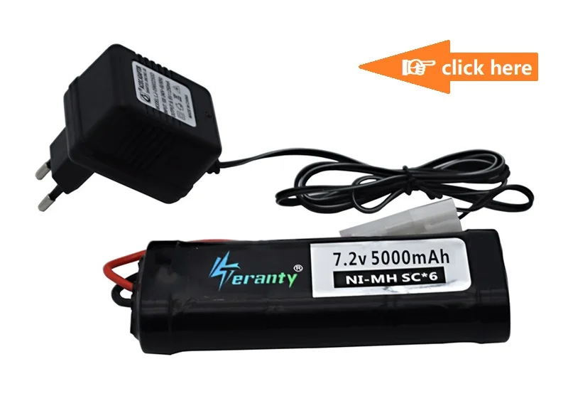 SC* 6 ячеек 7,2 V 5000mAh 15c с штепсельной вилкой Tamiya перезаряжаемый Ni-MH аккумулятор для радиоуправляемых игрушек, радиоуправляемых автомобилей 7,2 v аккумулятор