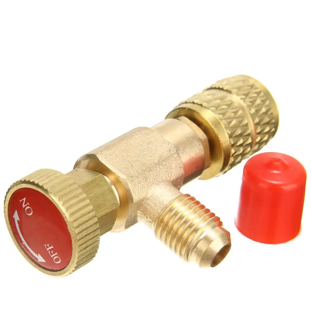 1 шт. зарядный шланг клапан управления потоком 1/" SAE папа до 5/16" SAE мама R410A контроль удержания хладагента Клапан адаптер Mayitr