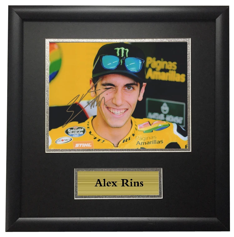 

SA COA MOTOGP Racer Rins autographed signed autographed signed Photo Framed
