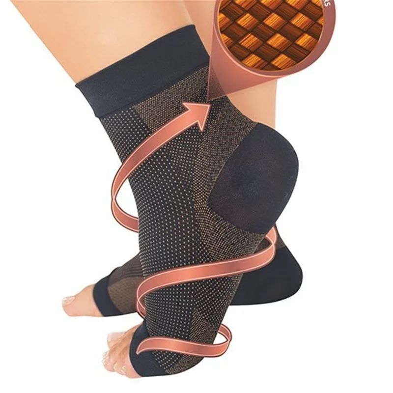 

Foot angel anti fatigue compression foot sleeve Ankle Support Running Cycle Basketball Sports Socks Outdoor Men Ankle Brace Sock