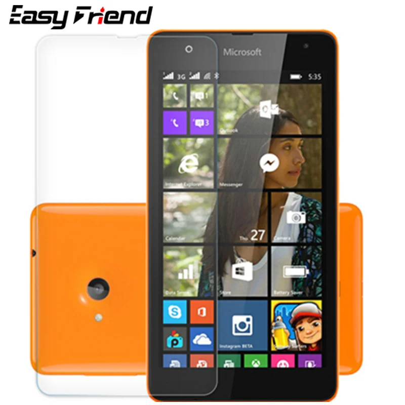 

For Nokia Microsoft Lumia 535 N535 Screen Protector 9H Toughened Protective Film Guard Premium Tempered Glass