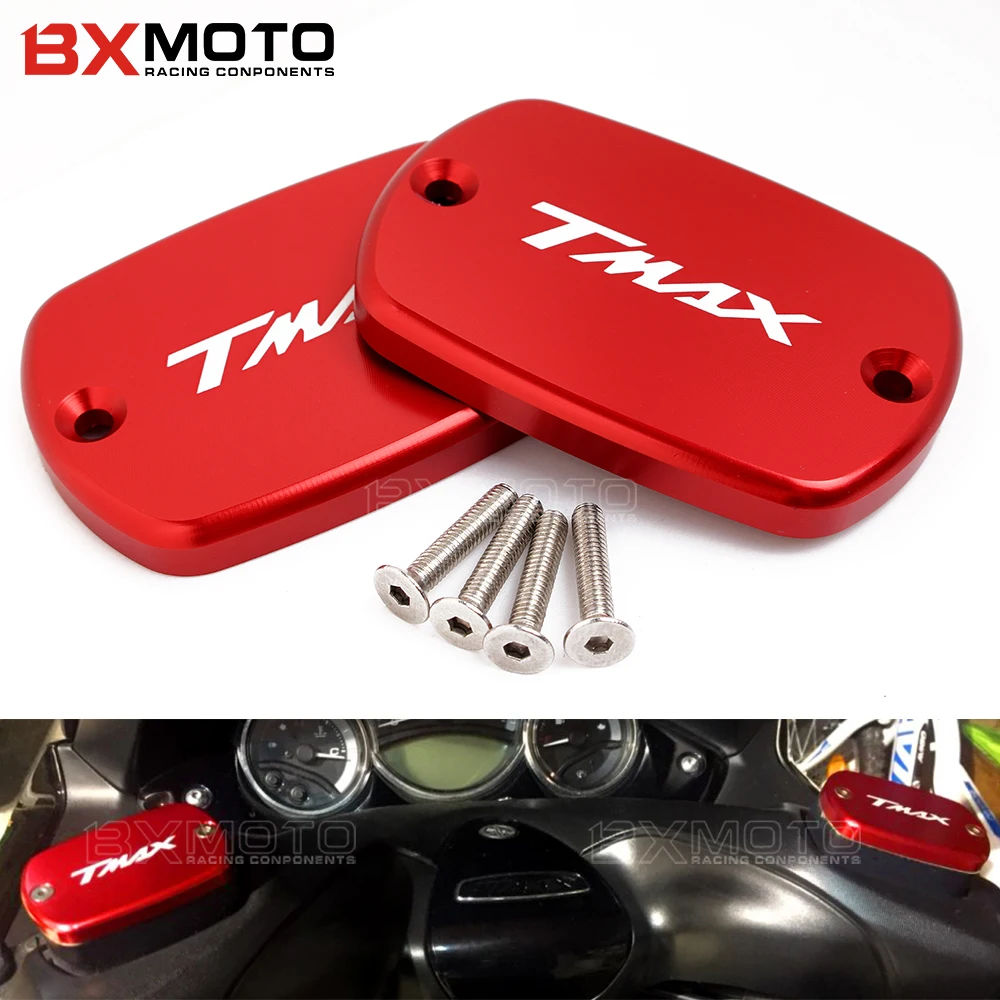 Для Yamaha Tmax 500 2008 2011 tmax 530 2012 2018 t max Tmax530 мотоцикла с ЧПУ передний тормозной бак крышка крышки|t 530|t maxbrake reservoir cover |