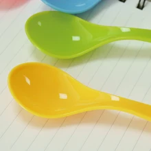 15 штук ложка для торта День рождения торт пудинг десертная ложка пластиковая ложка для торта размер 125x33 мм 4,92x1,3 дюйма