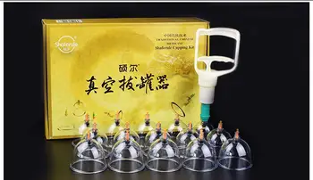 

quality Vacuum Cupping set 24 cans thickened household magnetic acupuncture massage therapy evacuating tank SZ