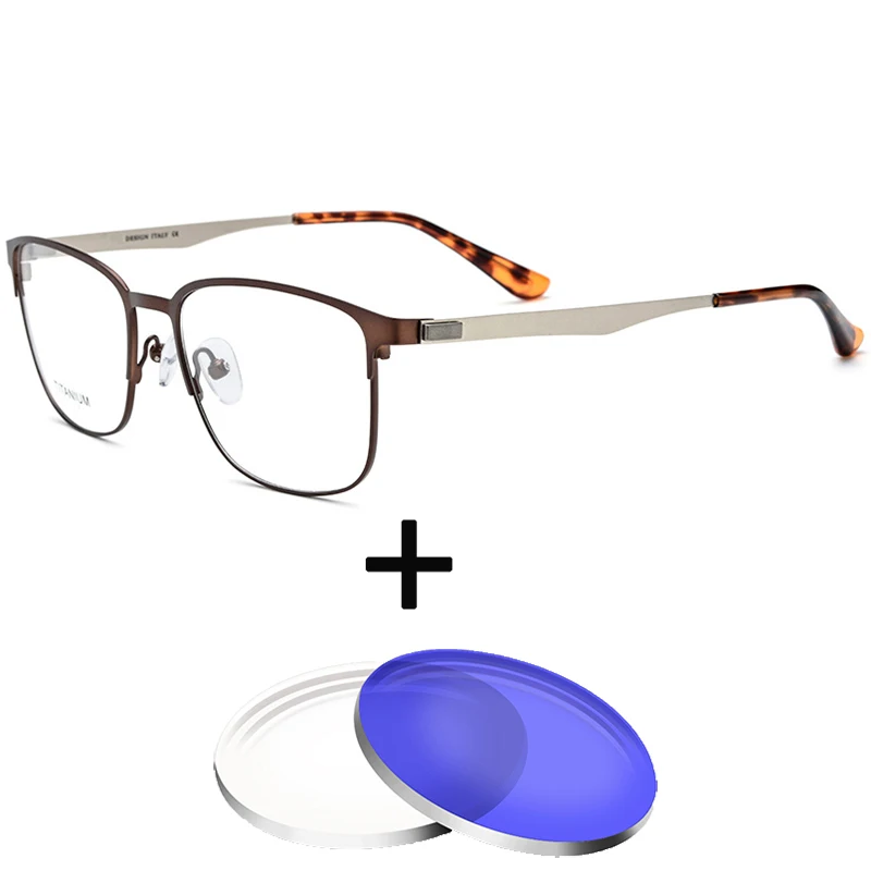 1.67 1.61 Index Optical Glasses Photochrom Metal Prescription Anti blue