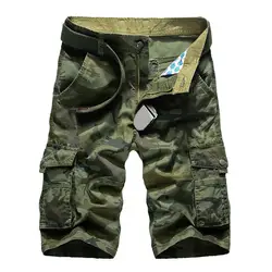 Новый камуфляж Брюки для девочек модные мужские бермуды masculina Повседневное мужской свободный работы короткие штаны man army Военная униформа