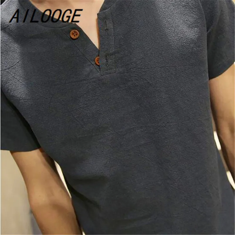 AILOOGE T-shirt casual breathable short-sleeved T-shirt + shorts Chinese summer 2018 new men's fashion Men's Sets