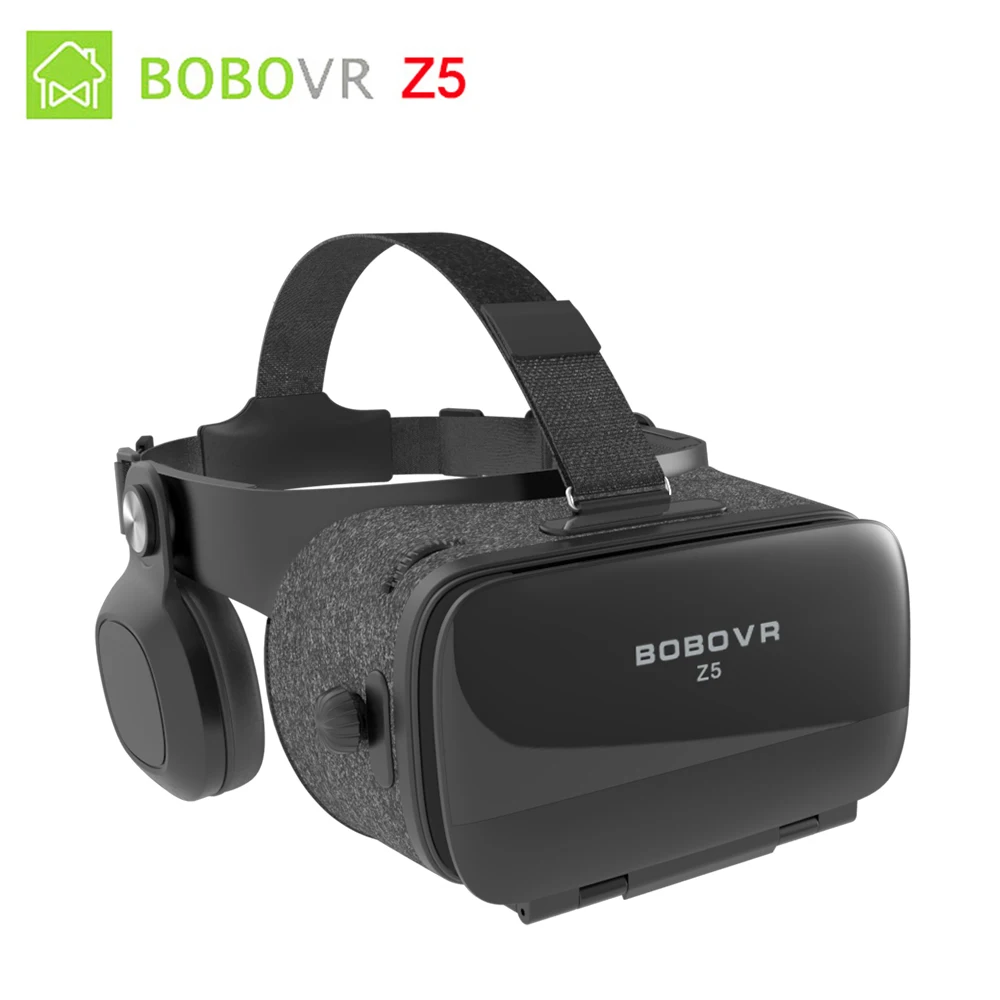 

BOBOVR Z4 Update BOBO VR Z5 120 FOV 3D Cardboard Helmet Virtual Reality Glasses Headset Stereo Box for 4.7-6.2' Mobile Phone