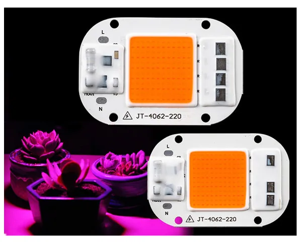 Светодиодный COB IC 50 Вт красный, синий, зеленый, желтый, розовый AC 220 В 380 нм Smart IC 50 Вт высокой мощности Драйвер IC светильник с бусинами лампа чип для прожектора светильник