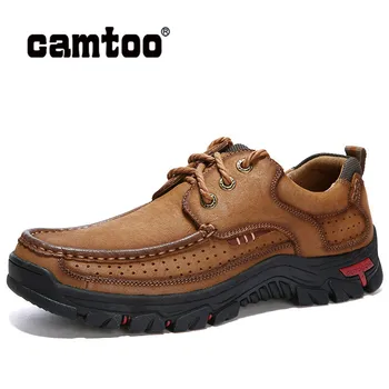 

Genuine Leather Man Shoes Walking Casual Male Shoes for Men Adult Footwear Quality Classic Cargo Work Safety Sneakers Big Size
