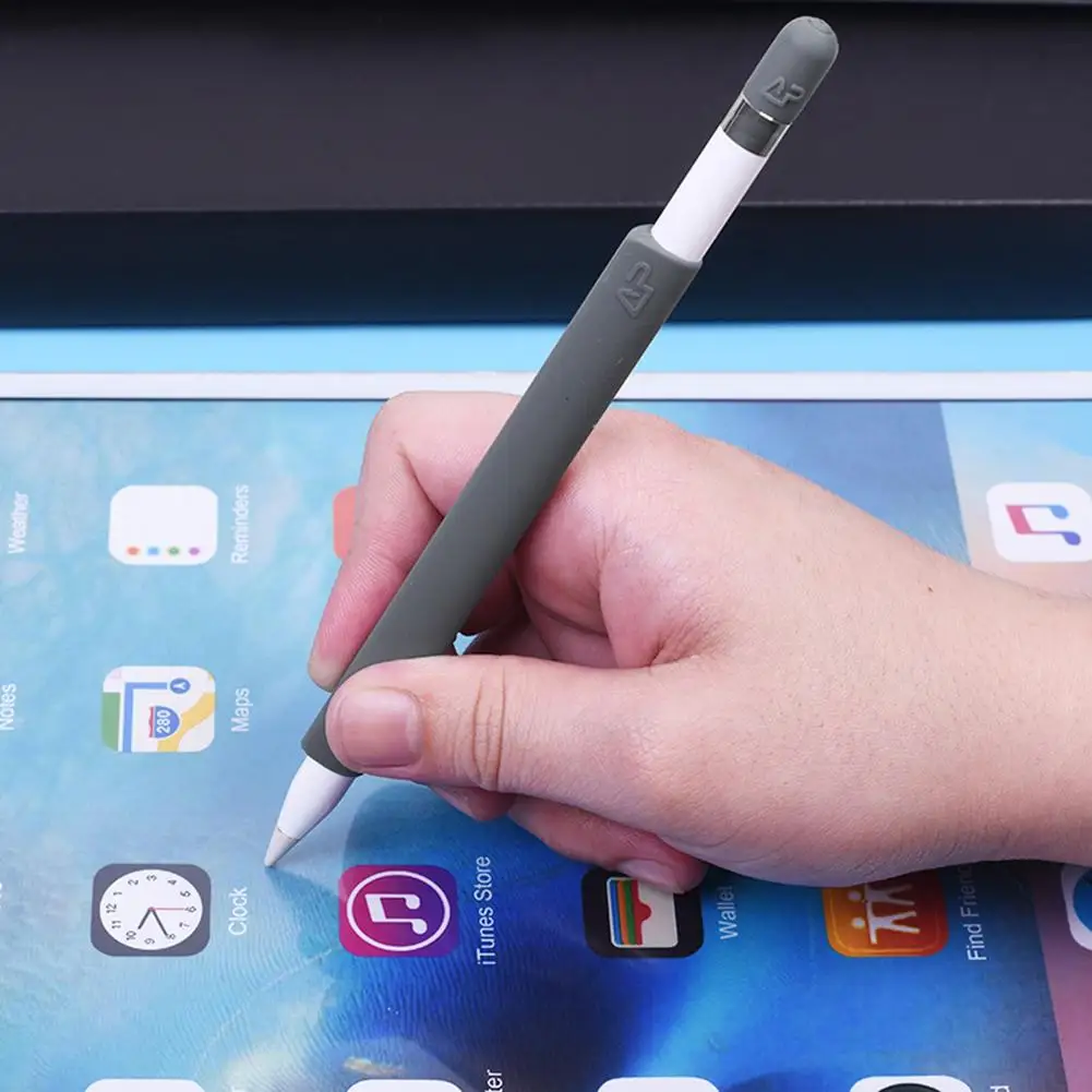 

New Arrival Pen Sleeve Anti-lost Non-Slip покровитель Silicone Wrapped Kit For iPad Apple Pencil