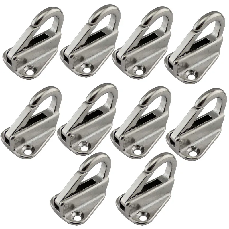 

43mm Stainless Steel 316 Spring Fender Hook Snap Attach Rope Boat Sail Tug Ship Marine Hardware Boat accessories 10pcs