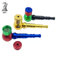 SY креативная мини цветная труба портативная металлическая труба из алюминиевого сплава для курения табачных трубок аксессуары для курительных трубок