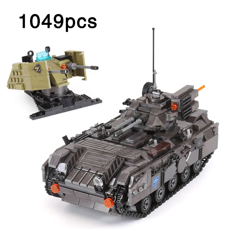 

Army Series Tank Track Armoured Cehicle vehicle compatible LegoINGlys Military Tank Building Blocks Bricks Toy For Children Gift